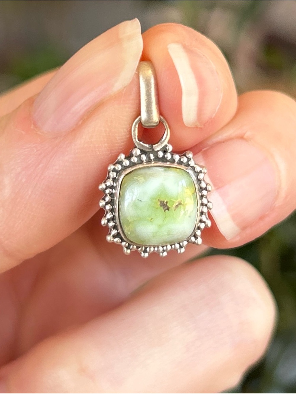 Brand New Sterling Silver and Palamino Turquoise Pendant